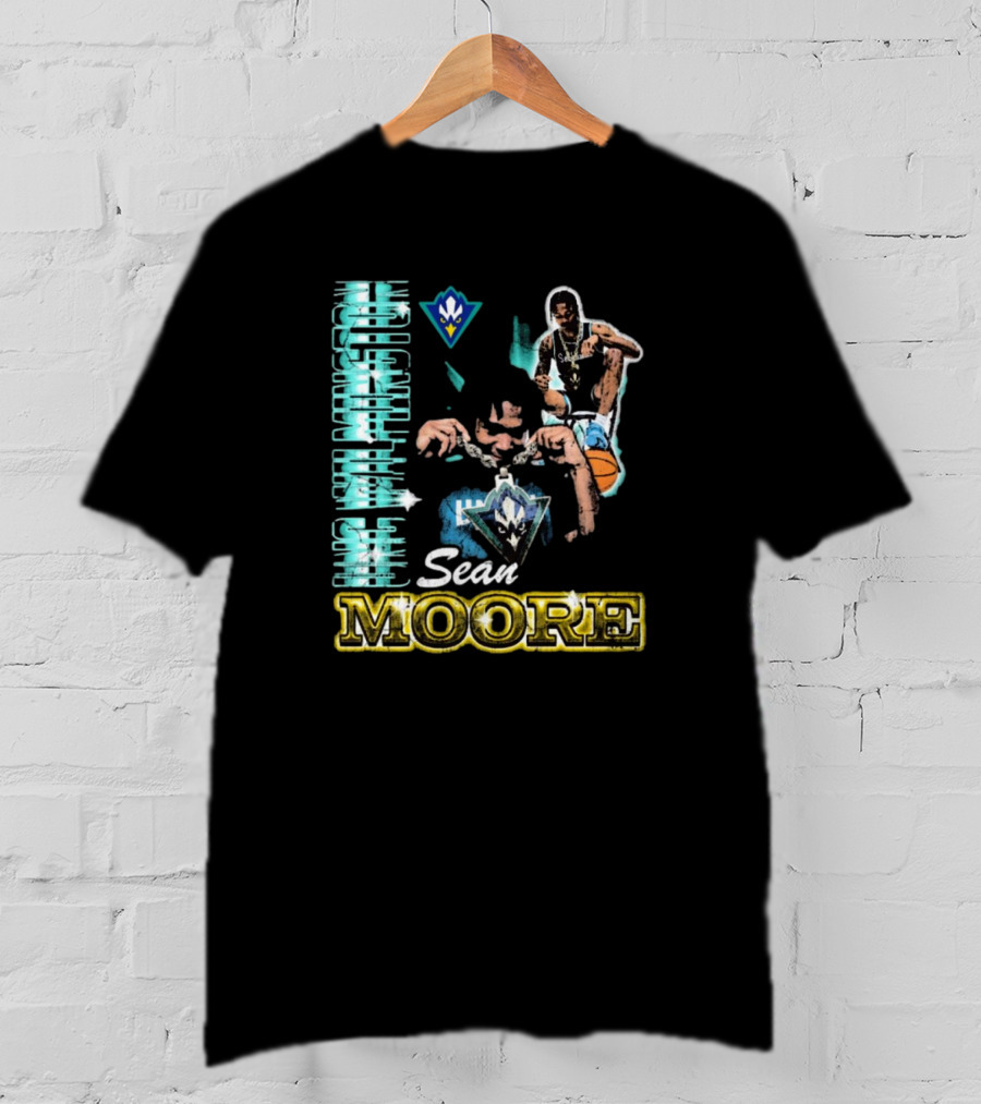 UNC Wilmington Seahawks Sean Moore 90s Basketball T-Shirt