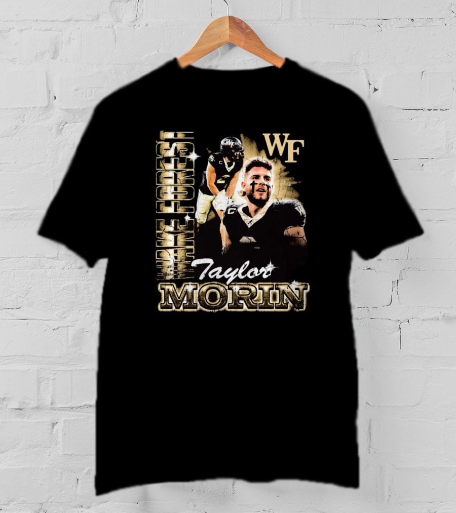 Taylor Morin Wake Forest WF 90s Retro Football Champion T-Shirt