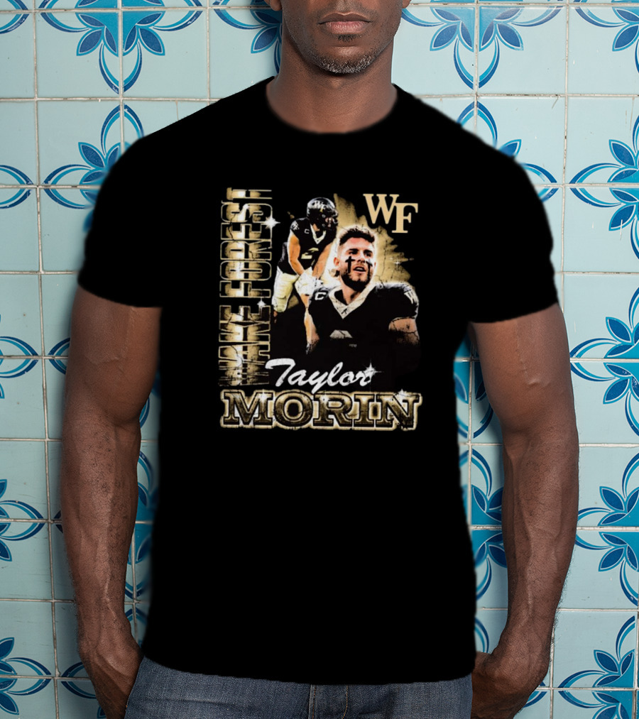 Taylor Morin Wake Forest WF 90s Retro Football Champion T-Shirt