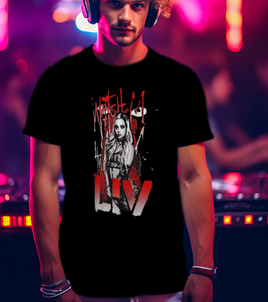 Watch Me Liv Red Spray WWE Ripple Junction Liv Morgan T-Shirt