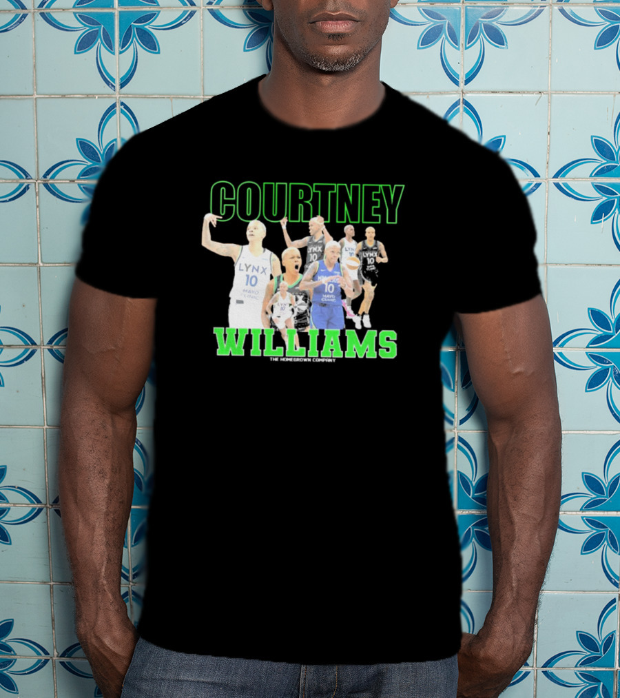 Courtney Williams Minnesota Lynx Lynx 10 The Homegrown Company T-Shirt