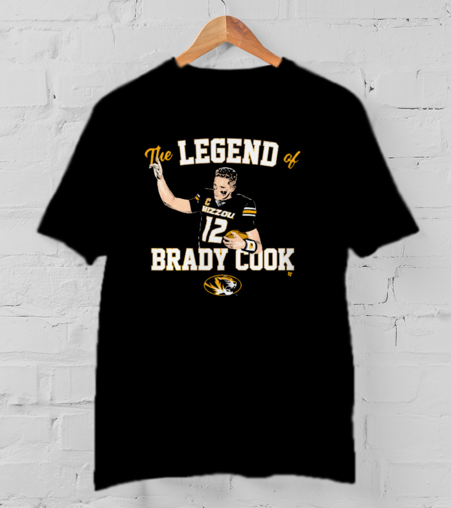The Legend Of Brady Cook Mizzou Tigers Football NCAA T-Shirt