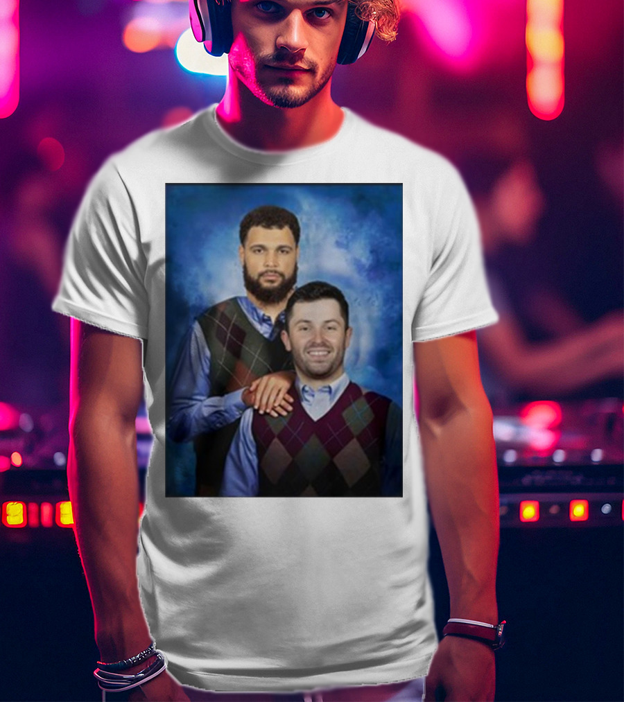 Chase Mclaughlin Wearing Baker Mayfield Mike Evans Step Brothers T-Shirt