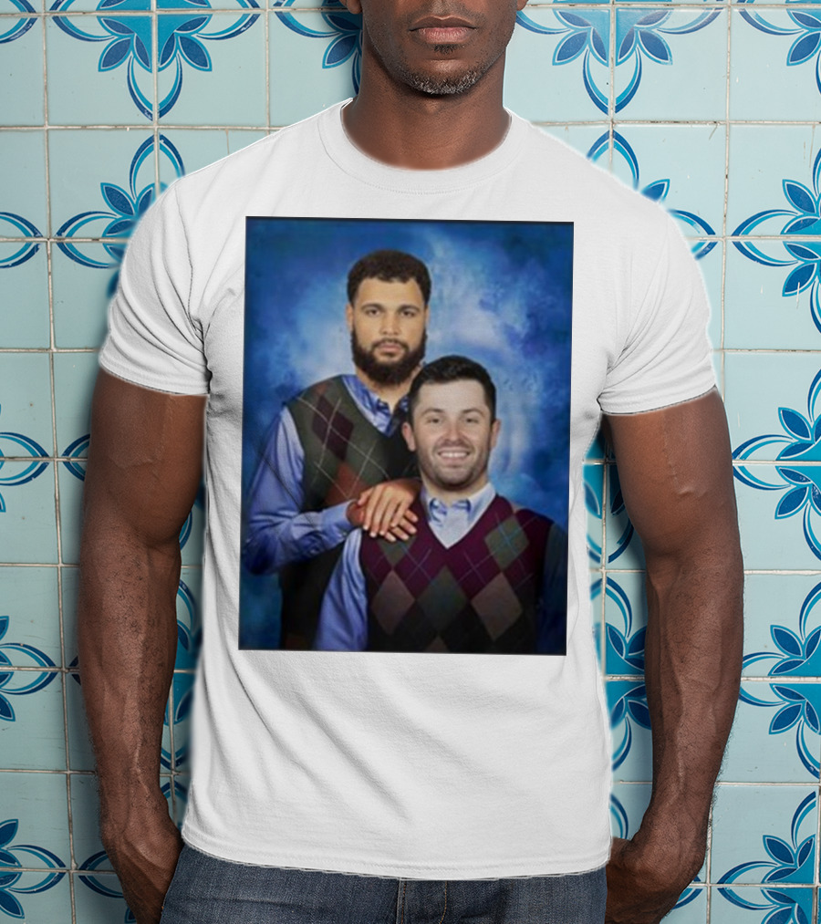 Chase Mclaughlin Wearing Baker Mayfield Mike Evans Step Brothers T-Shirt