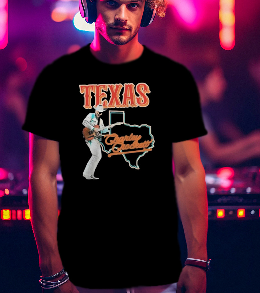 Texas Charley Crockett Cowboy Music T-Shirt