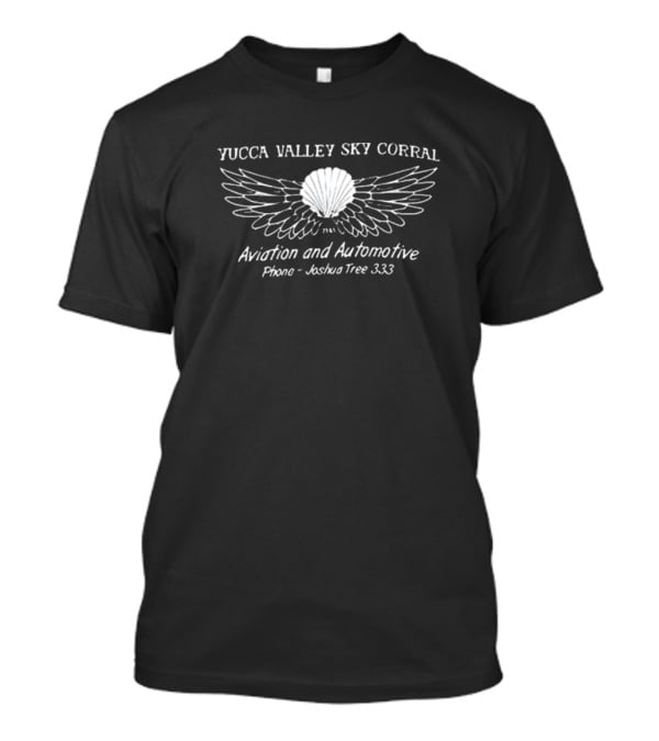 Yucca Valley Sky Corral Aviation And Automotive 1948 Wings Joshua Tree 333 T-Shirt
