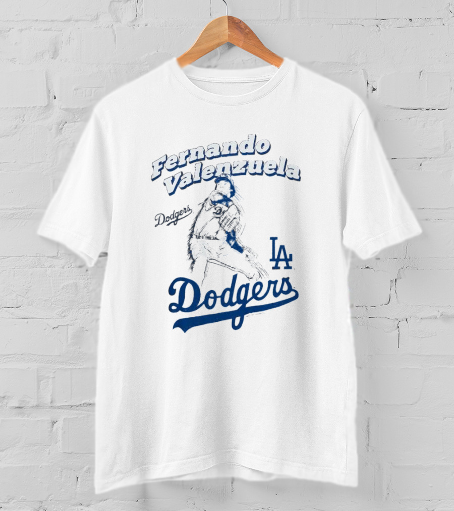 Fernando Valenzuela Los Angeles Dodgers Pitcher LA Dodgers T-Shirt