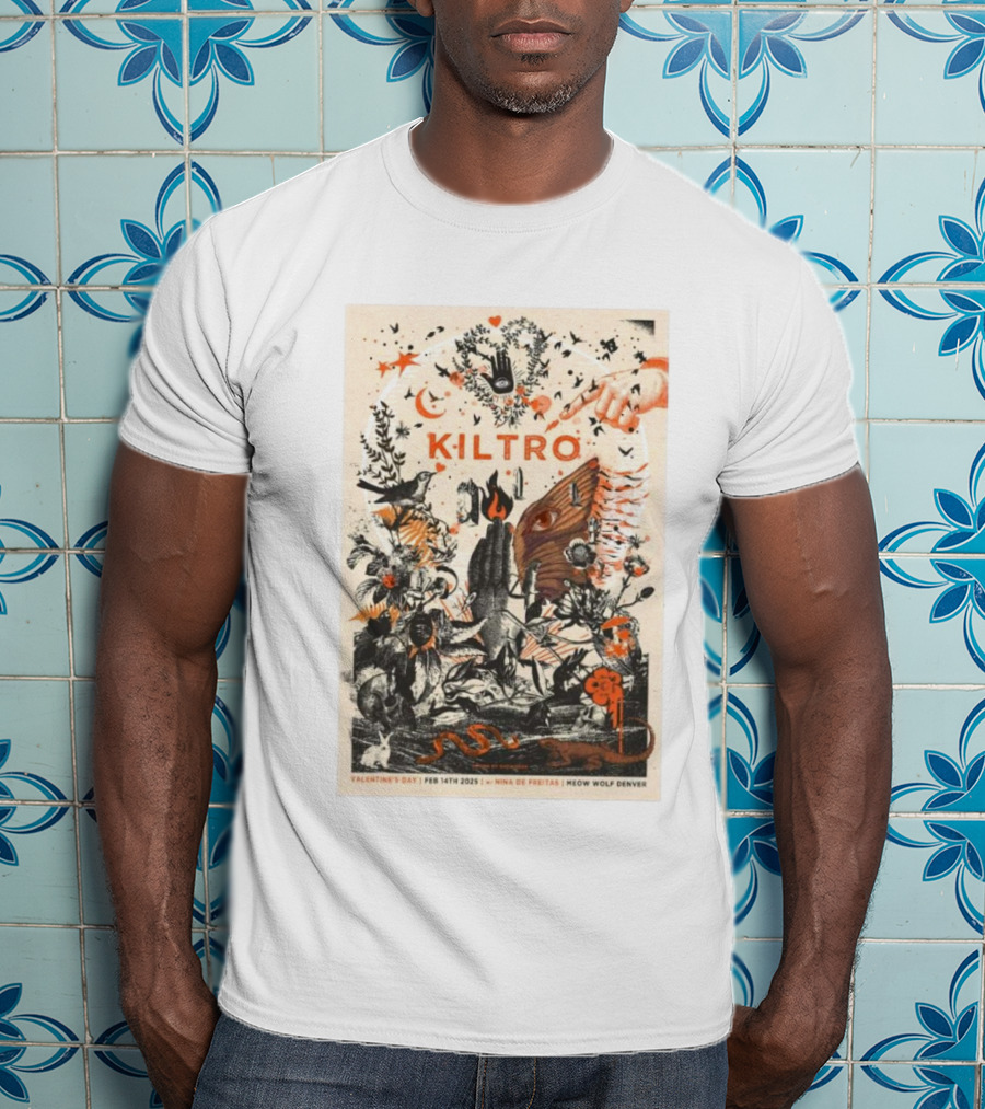 Kiltro Meow Wolf Denver Nina De Freitas Valentine's Day February 14 2025 T-Shirt