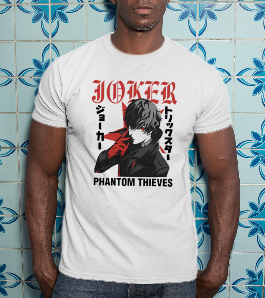 Joker Phantom Thieves Persona 5 Stylized Character T-Shirt
