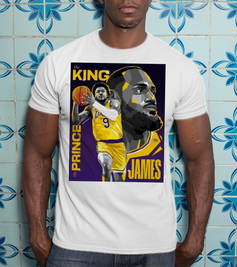 The King The Prince LeBron James Bronny James Lakers NBA T-Shirt
