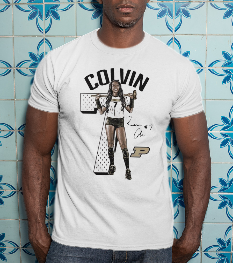 Colvin 7 Raven Signature Purdue Boilermakers T-Shirt