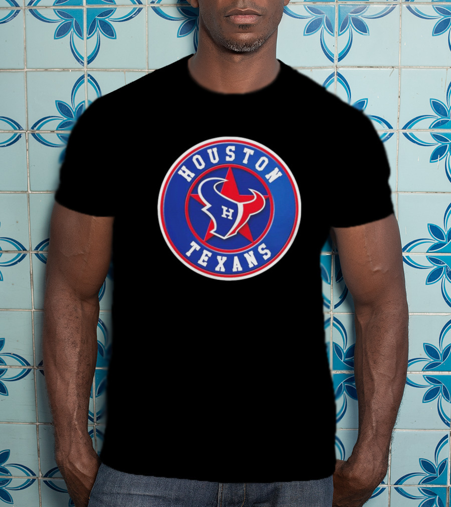 NFL MLB Houston Texans Astros Logo Mashup T-Shirt