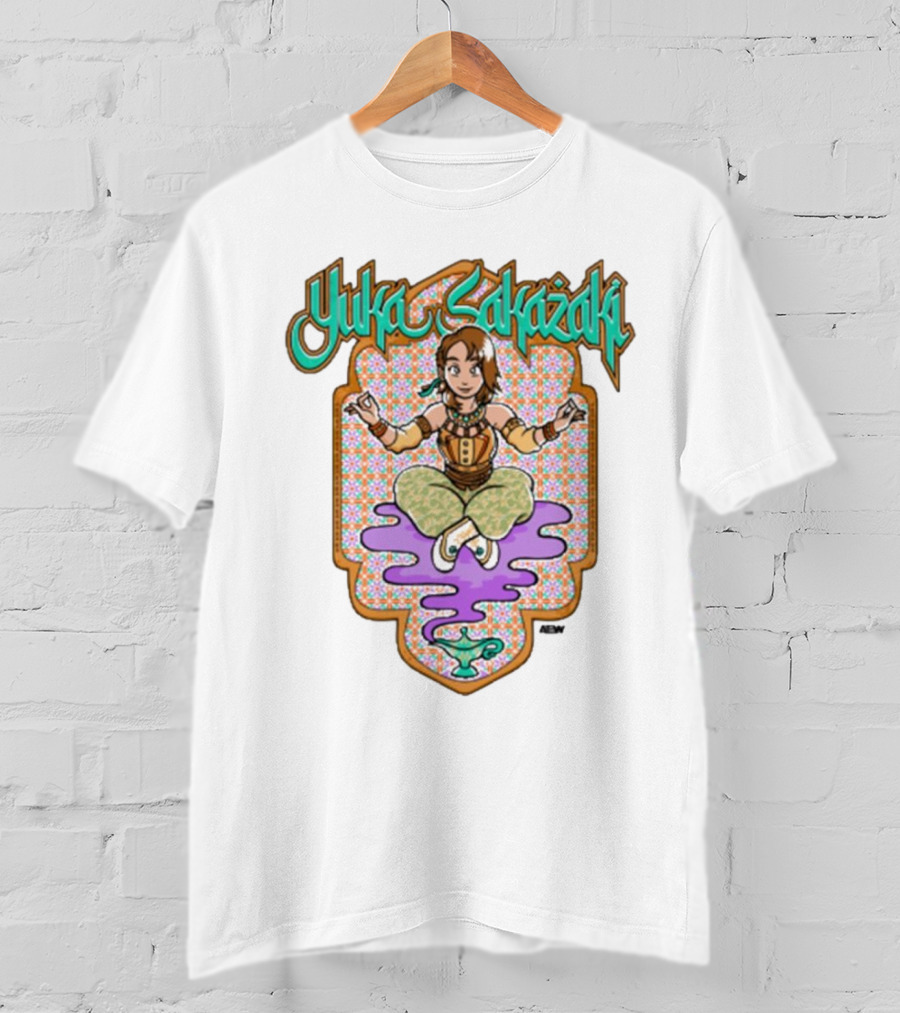 Yuka Sakazaki AEW Genie Magic Lamp Floating T-Shirt