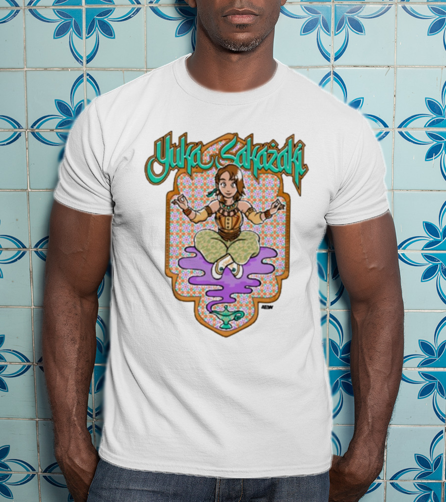 Yuka Sakazaki AEW Genie Magic Lamp Floating T-Shirt