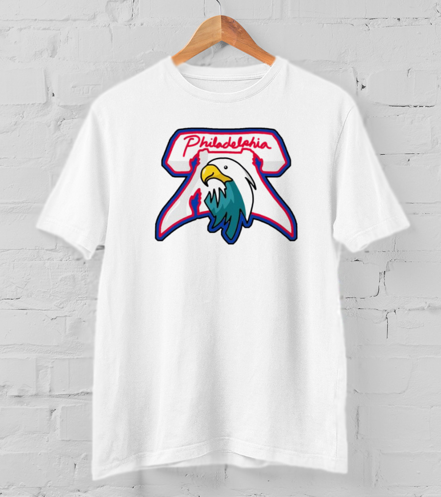 Philadelphia Eagles Phillies Logo Mashup NFL MLB Combine T-Shirt