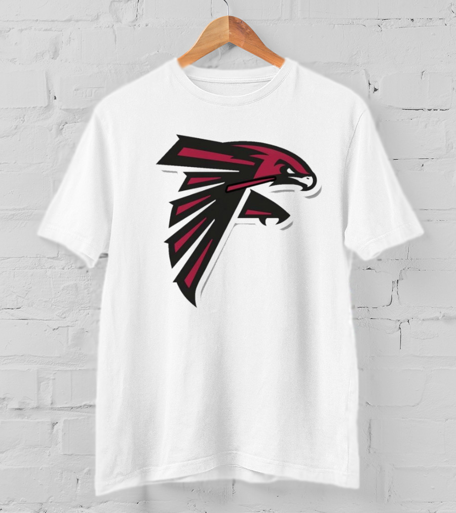 NFL NBA Atlanta Falcons Hawks Logo Mashup T-Shirt