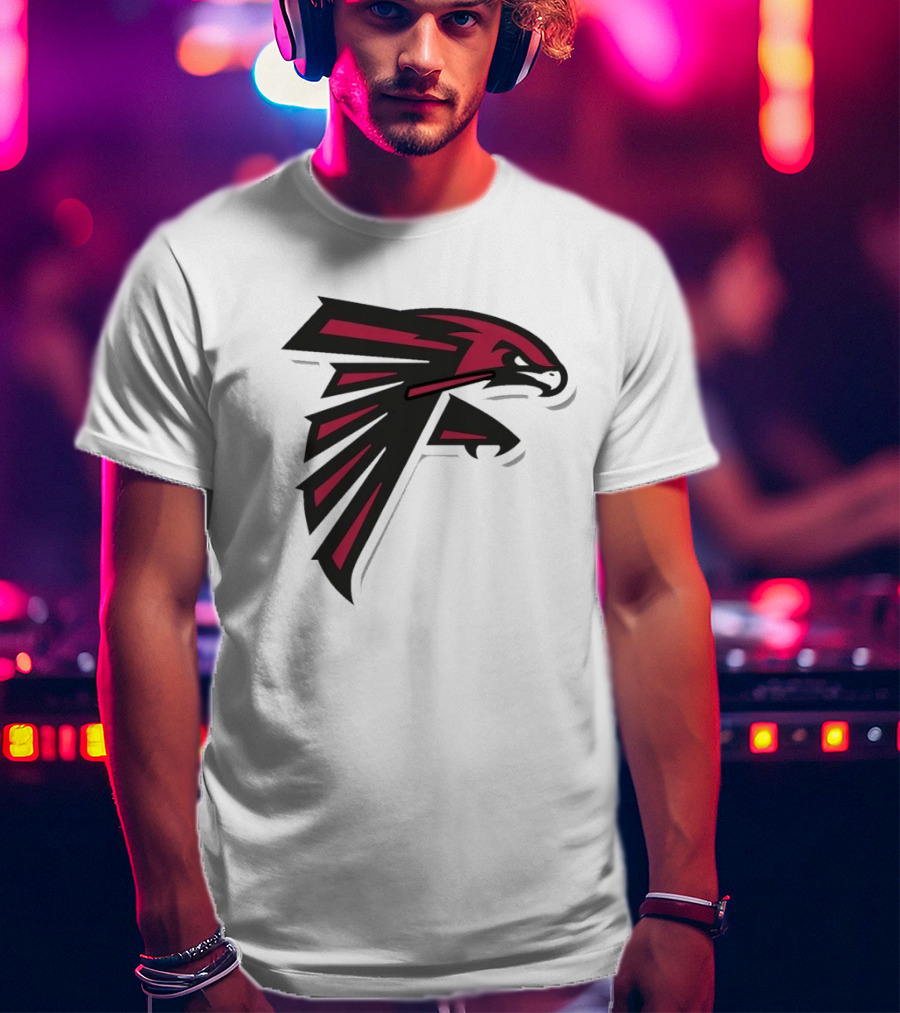 NFL NBA Atlanta Falcons Hawks Logo Mashup T-Shirt