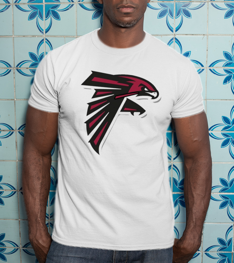 NFL NBA Atlanta Falcons Hawks Logo Mashup T-Shirt