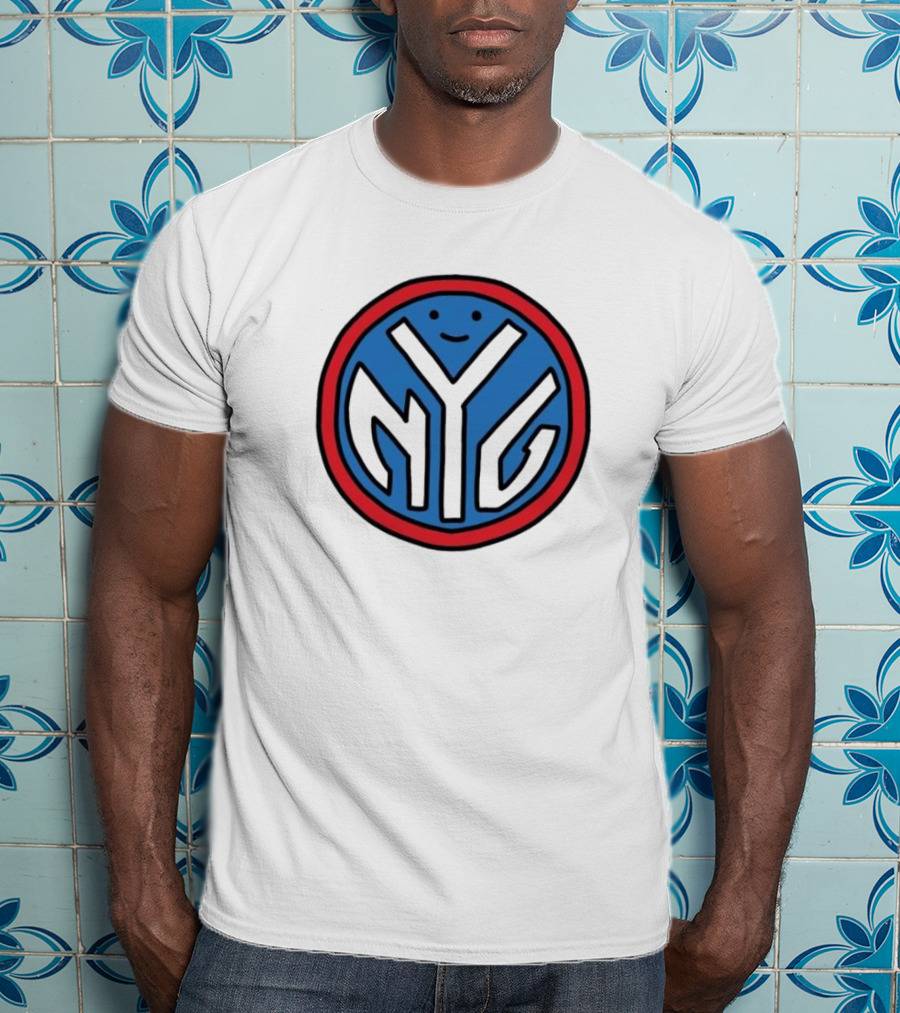 NFL X NBA Giants X Knicks Logo Mash Combine T-Shirt