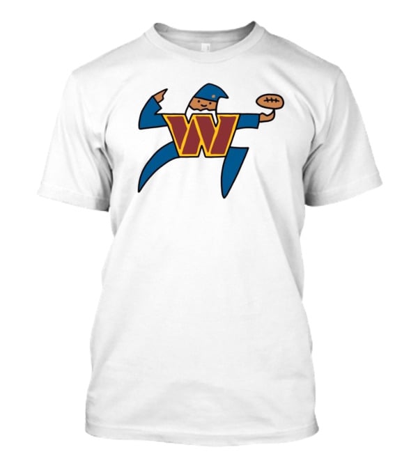 NFL X NBA Washington Commanders Wizards Logo Mashup Combine T-Shirt