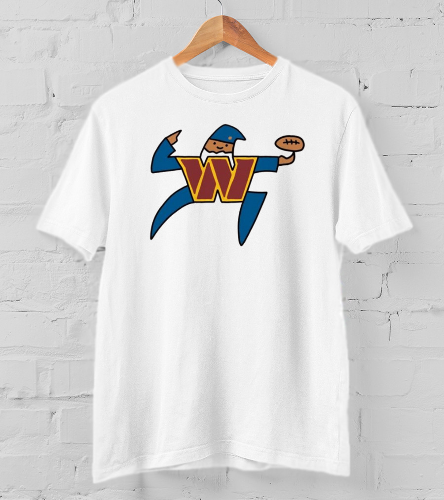 NFL X NBA Washington Commanders Wizards Logo Mashup Combine T-Shirt