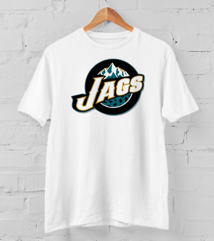 NFL NBA Jacksonville Jaguars Utah Jazz Logo Mashup Jags T-Shirt