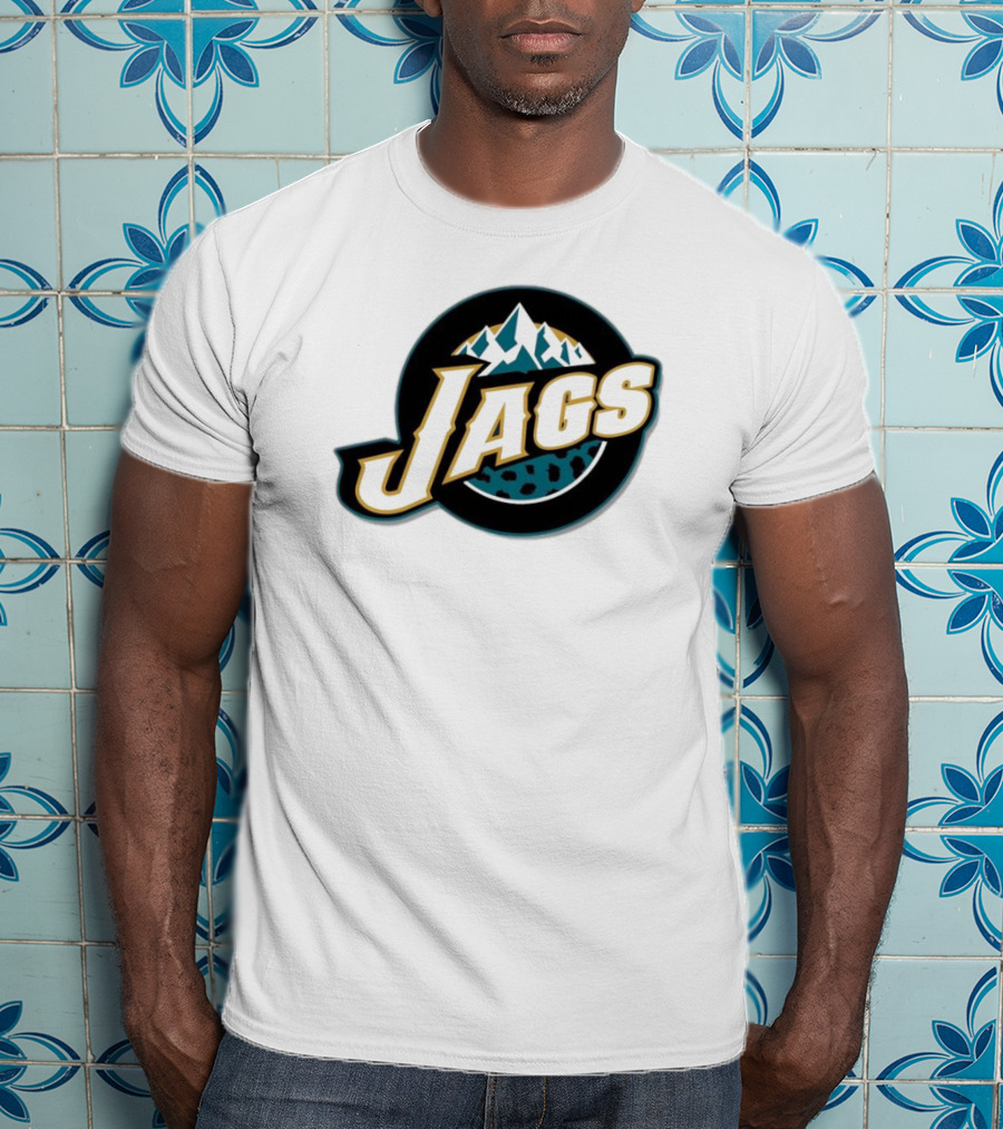 NFL NBA Jacksonville Jaguars Utah Jazz Logo Mashup Jags T-Shirt