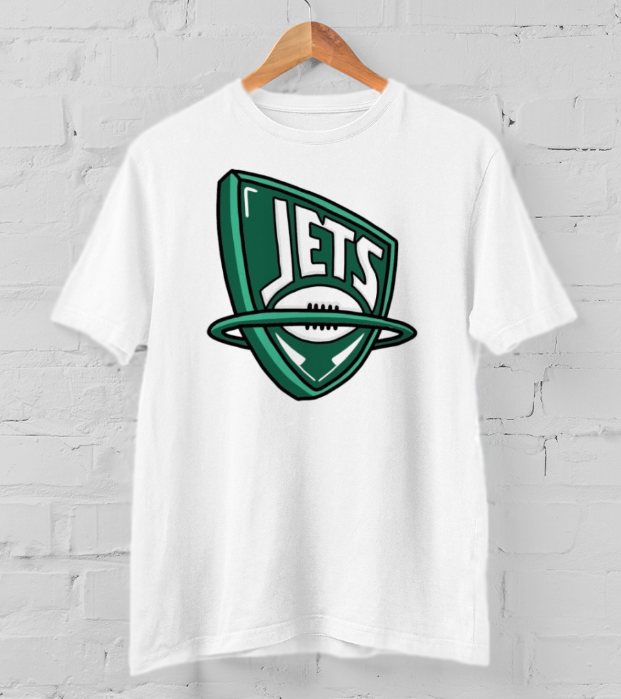 NFL X NBA Jets Logo Mash Combine T-Shirt