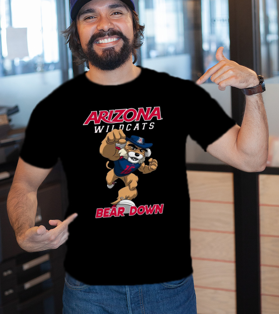 Arizona Wildcats Football Bear Down Mascot Class Of T-Shirt