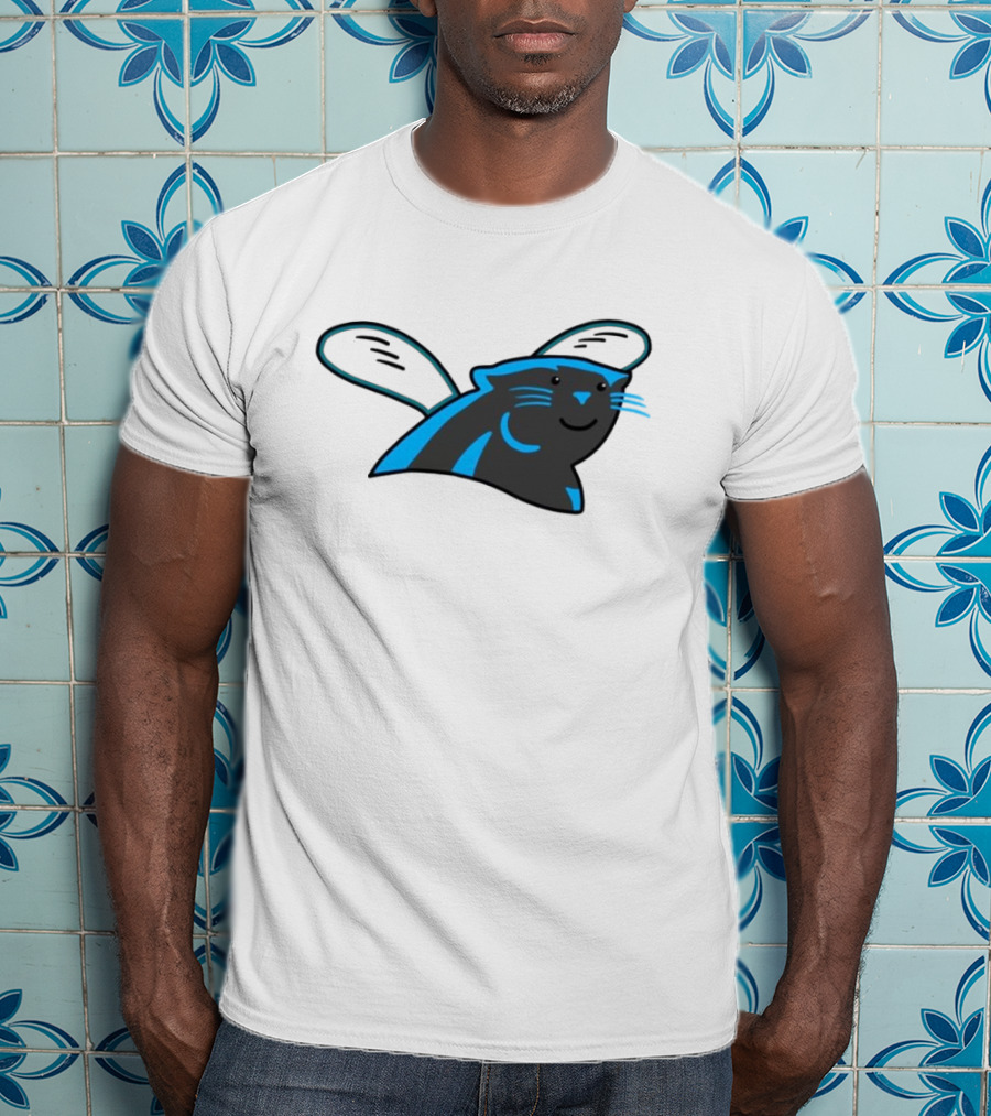 Panthers Hornets Hybrid Logo NFL NBA Mashup T-Shirt
