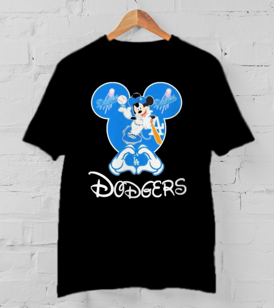 Disney Mickey Mouse Dodgers LA T-Shirt