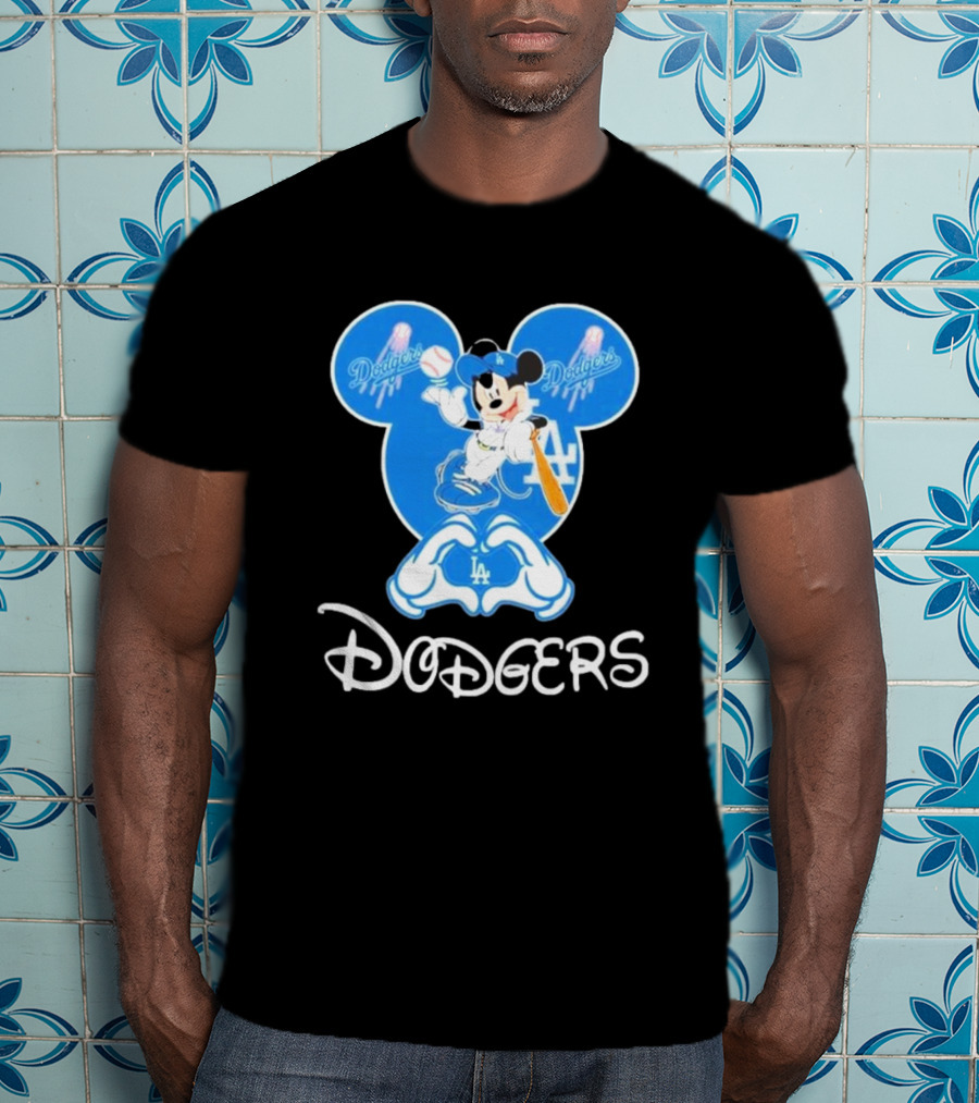 Disney Mickey Mouse Dodgers LA T-Shirt