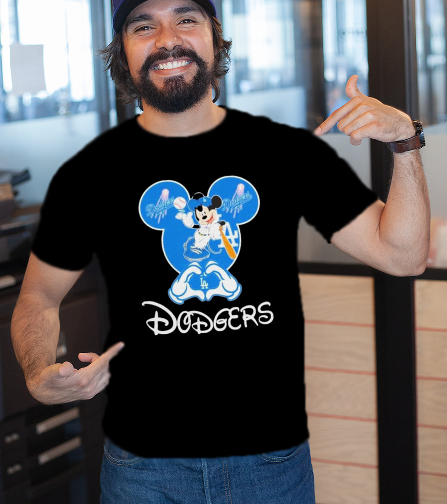 Disney Mickey Mouse Dodgers LA T-Shirt