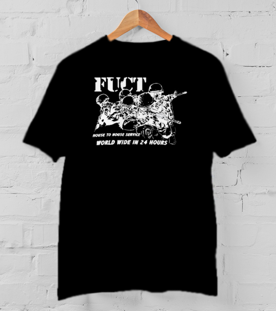 Fuct House To House Service World Wide In 24 Hours Military Themed T-Shirt