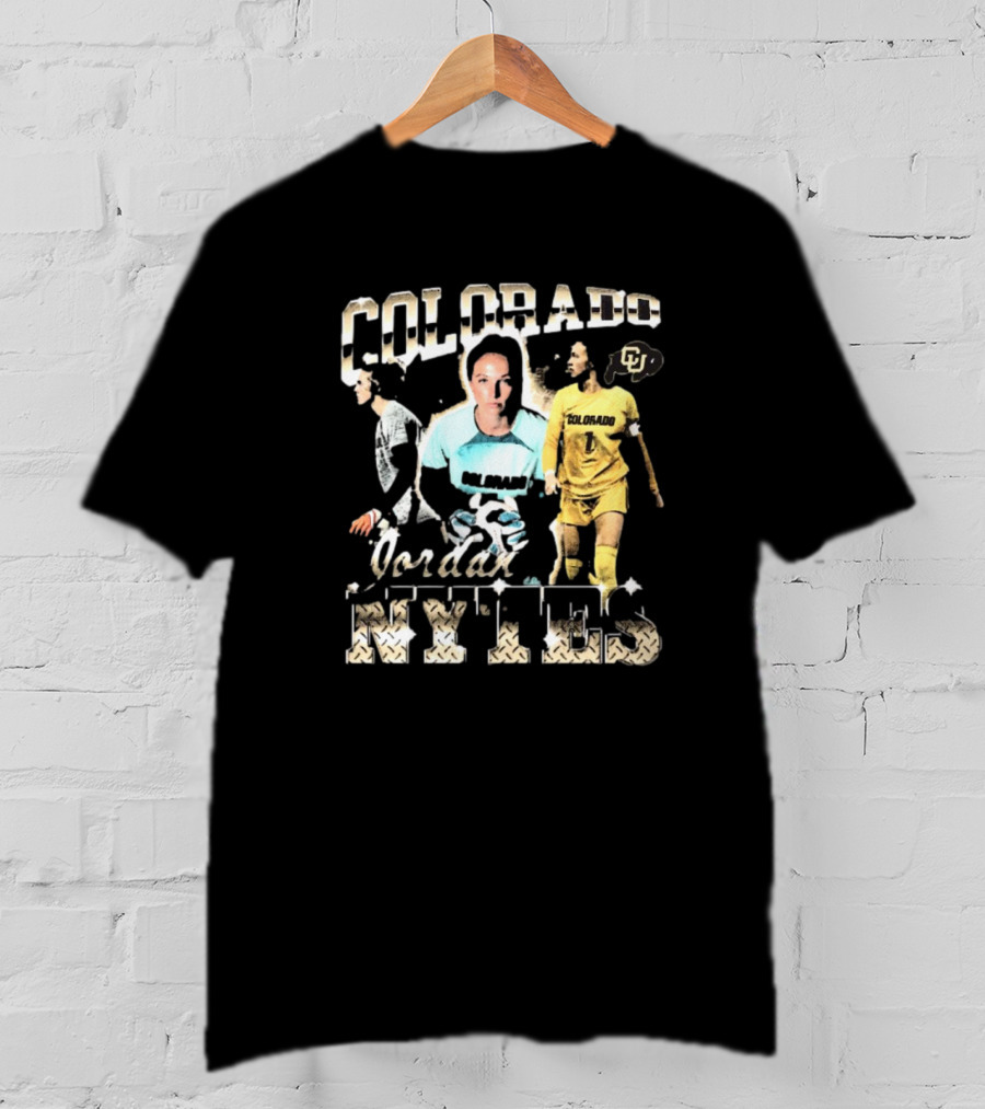 Colorado Buffaloes Jordan Nytes 90s Style Soccer Player CU T-Shirt
