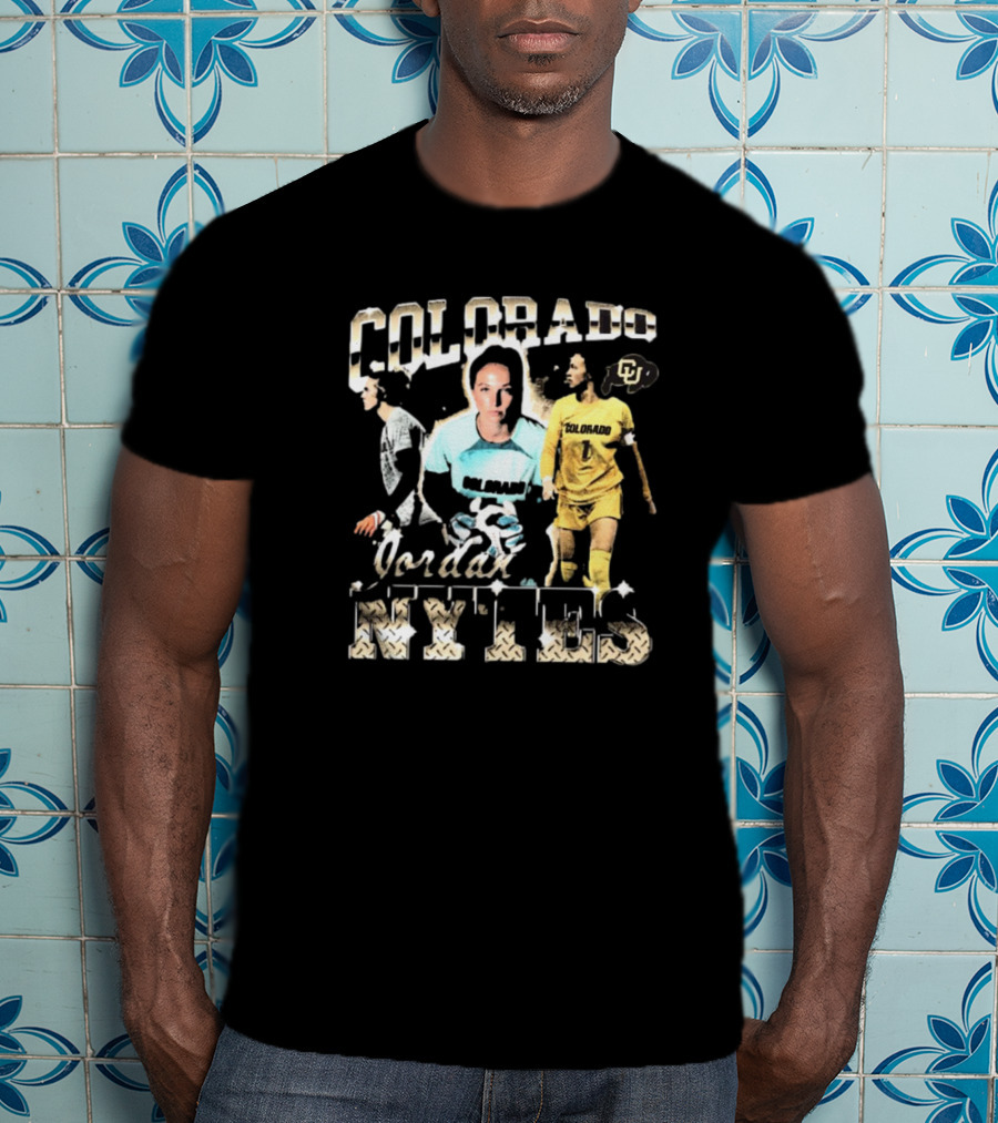 Colorado Buffaloes Jordan Nytes 90s Style Soccer Player CU T-Shirt