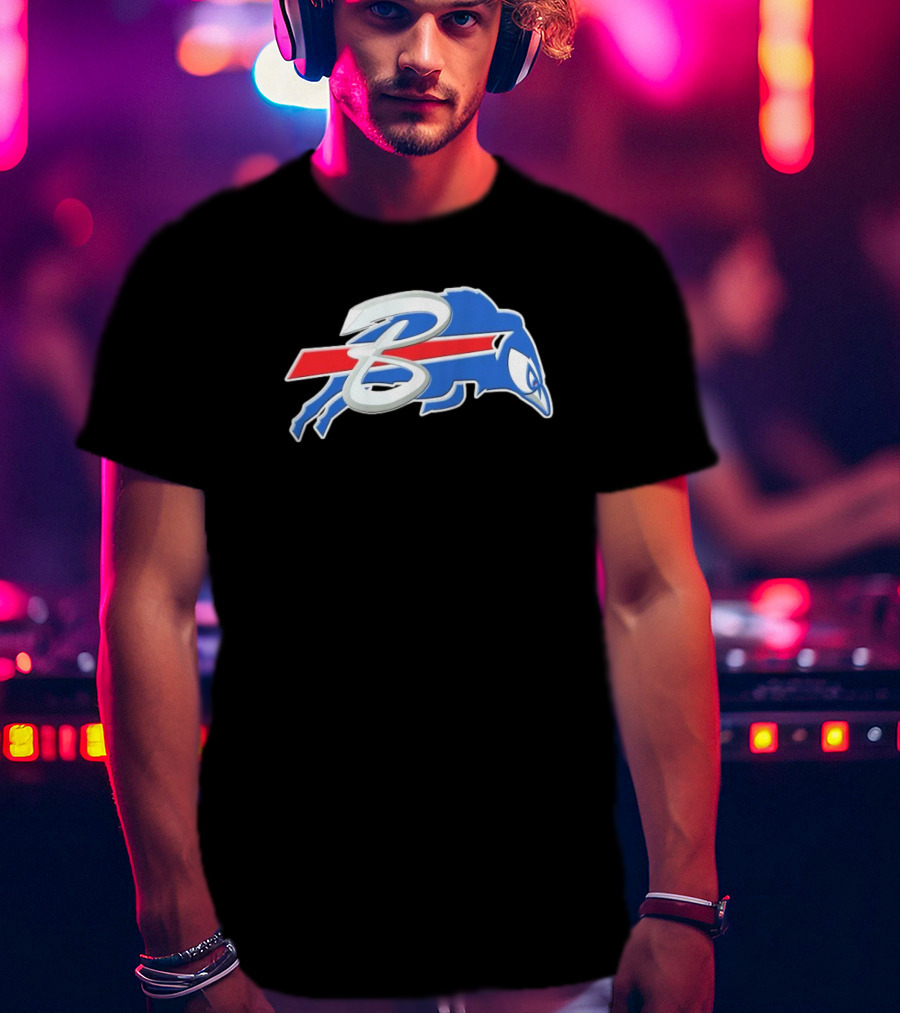 Buffalo Bills X Toronto Blue Jays Logo Mash NFL X MLB T-Shirt