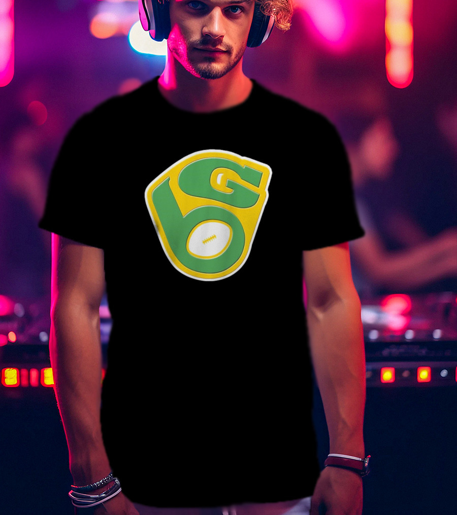NFL X MLB Green Bay Packers Milwaukee Brewers Logo Mashup T-Shirt