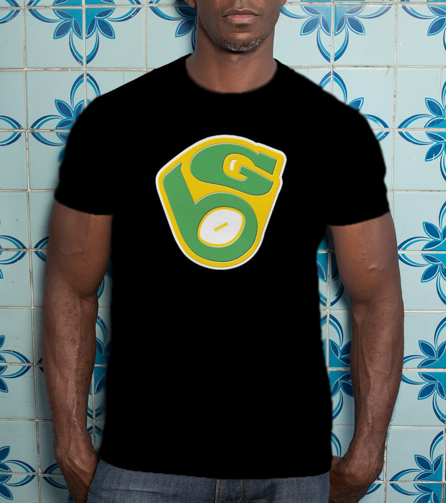 NFL X MLB Green Bay Packers Milwaukee Brewers Logo Mashup T-Shirt