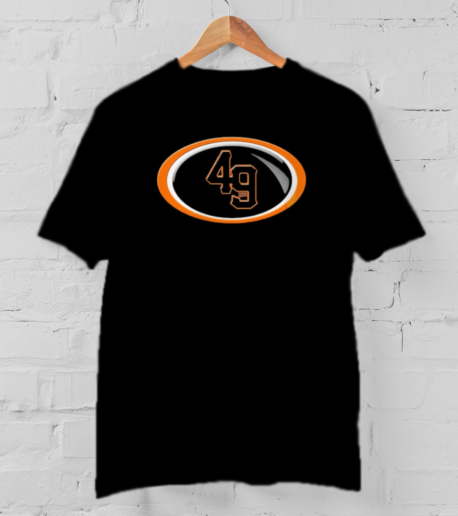NFL X MLB Mashup San Francisco 49ers Giants 49 Oval T-Shirt