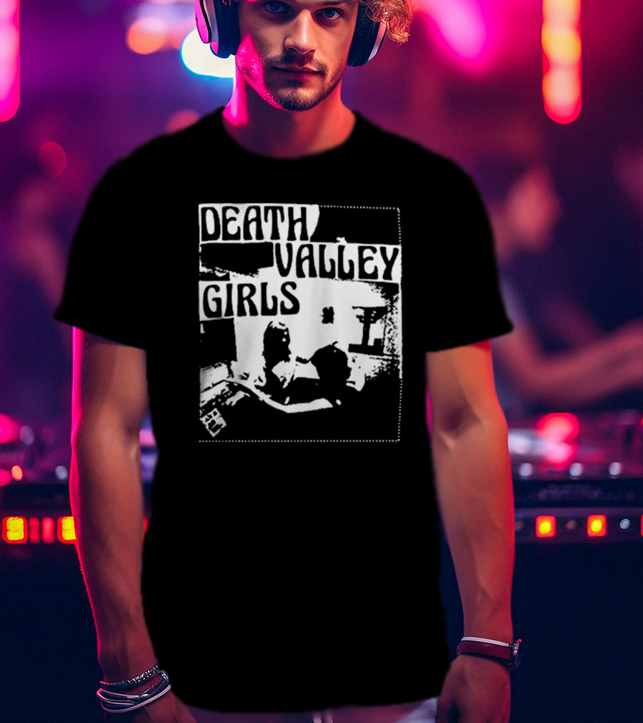 Death Valley Girls Monochrome Scene Arms Up T-Shirt