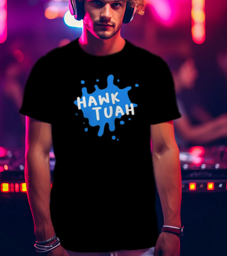Hawk Tuah Donut Operator Silly Geese Splatter T-Shirt
