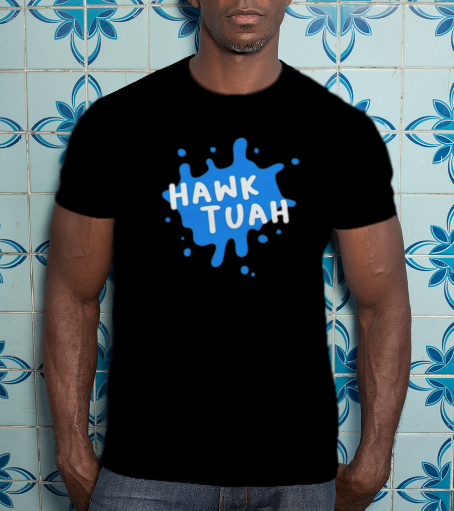 Hawk Tuah Donut Operator Silly Geese Splatter T-Shirt