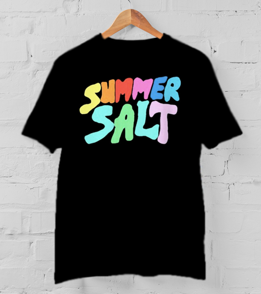 Summer Salt Colorful Rainbow Typography T-Shirt