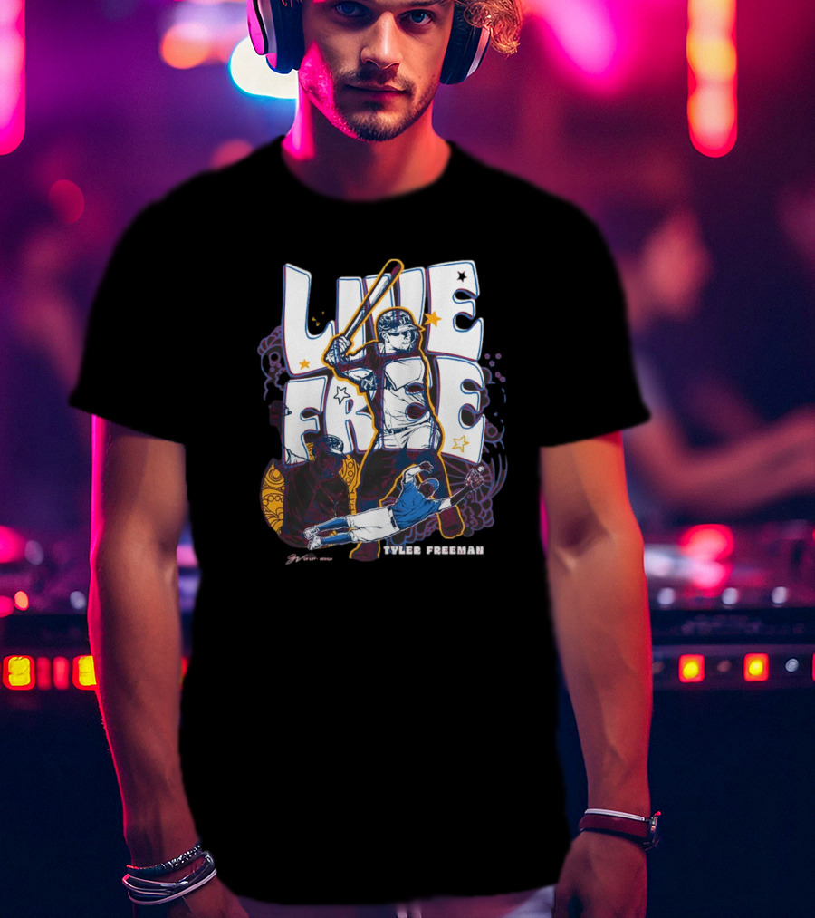 Tyler Freeman Live Free Cleveland Guardians Player T-Shirt