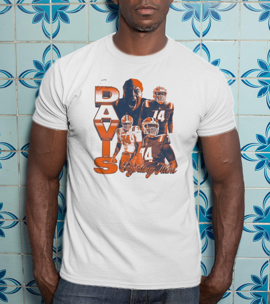 Davis Illinois Fighting Illini Week 6 74 14 T-Shirt