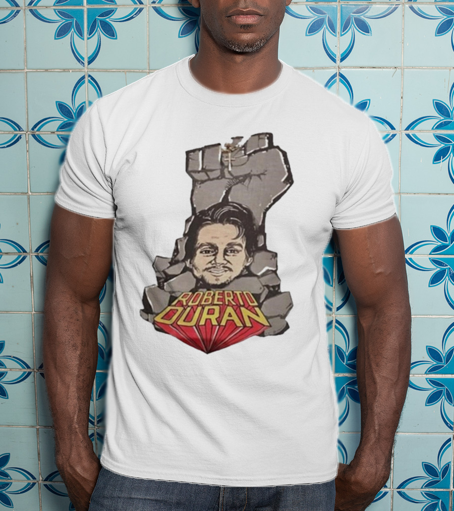 Roberto Duran Fist Breaking Through Vintage Boxing T-Shirt