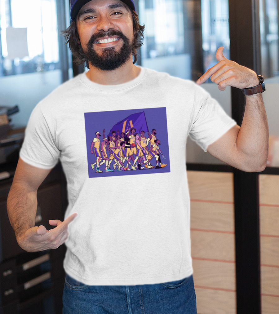 Los Angeles Lakers Walking Into The Playoffs Like NBA Team Players Together T-Shirt