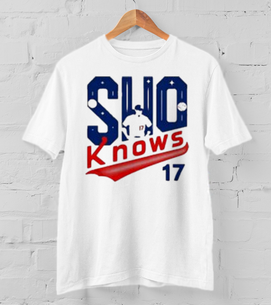 Los Angeles SHO Knows 17 Shohei Ohtani Baseball Player T-Shirt