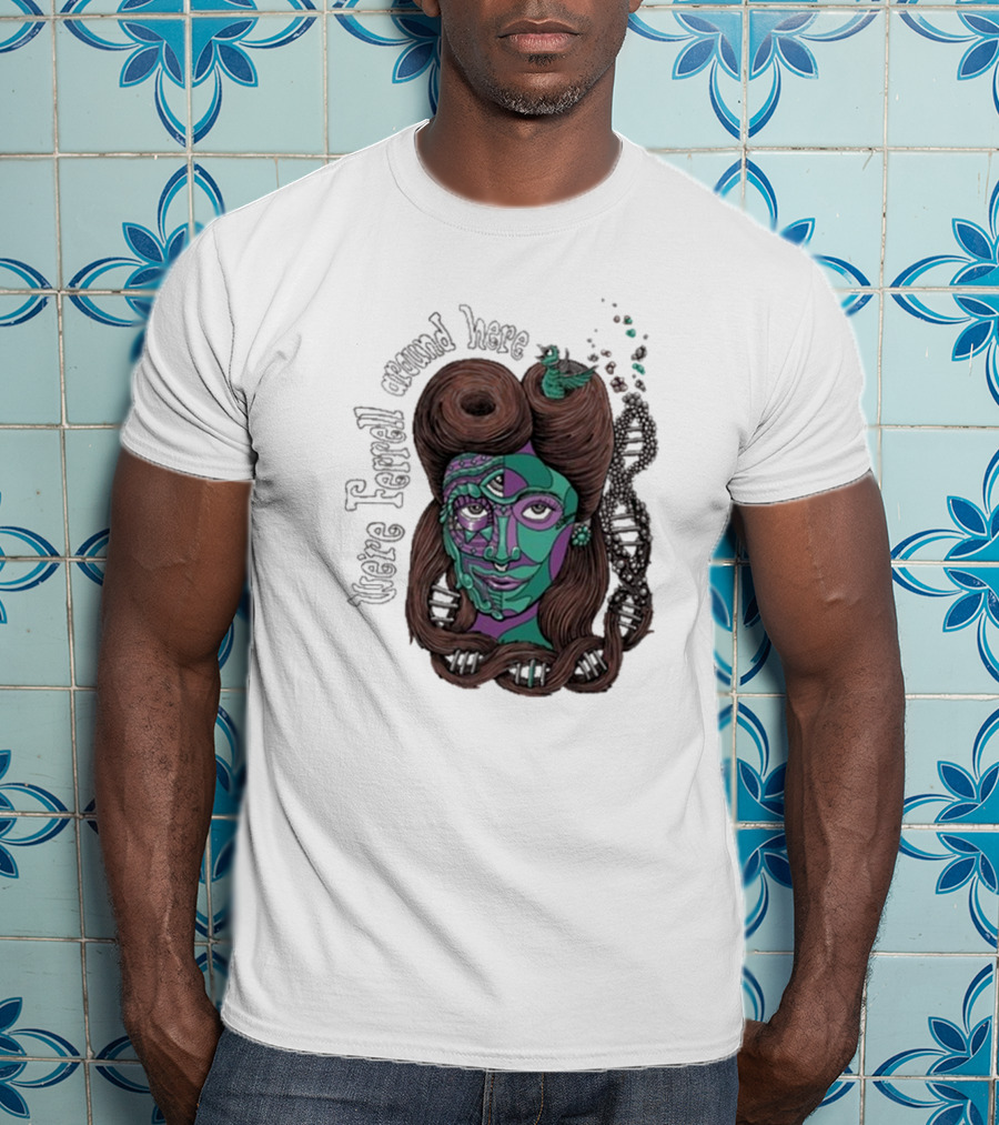 We're Ferrell Around Here Mosaic Face With Twists T-Shirt